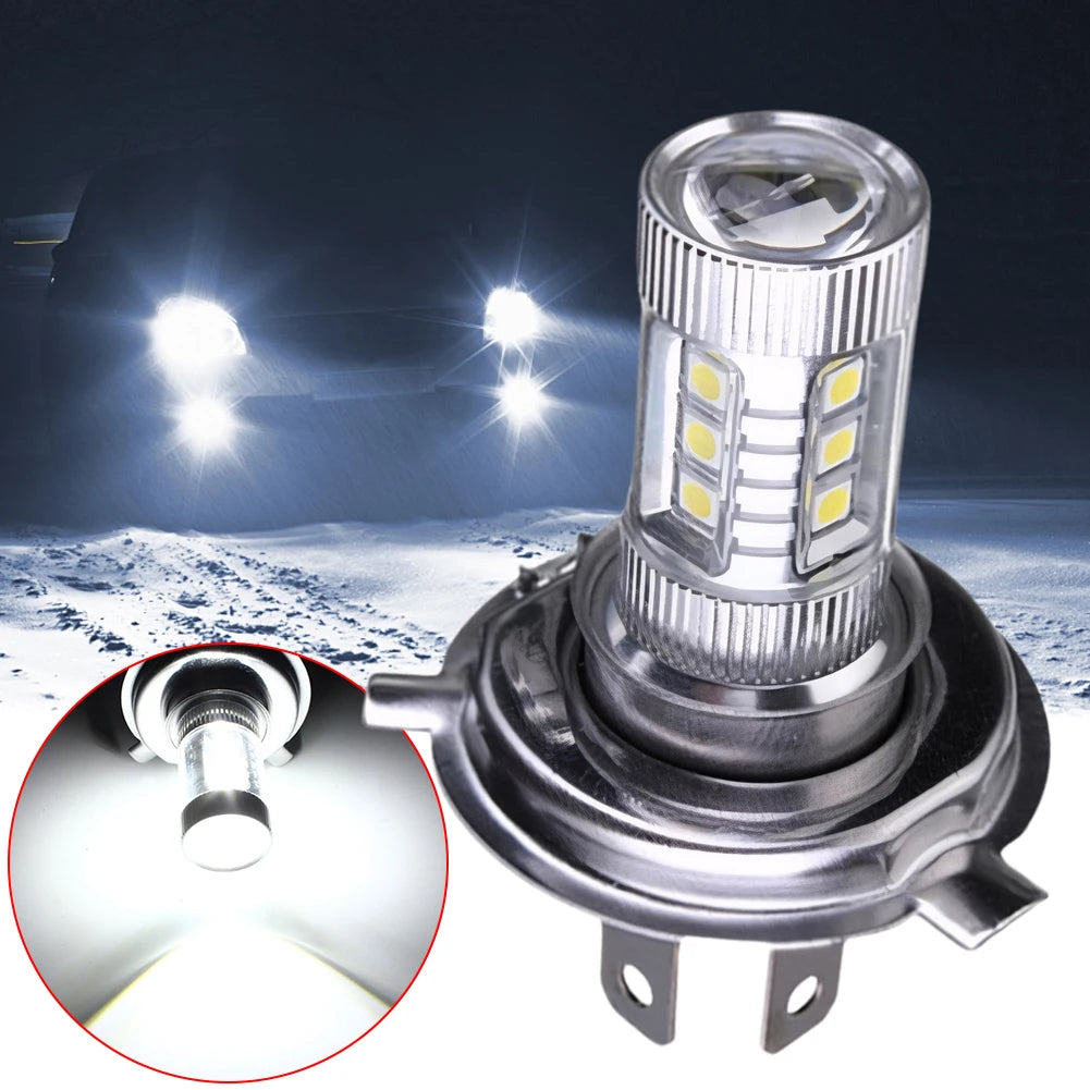 H4 LED Headlight Bulb – Super White 6000-6500K High Low Beam