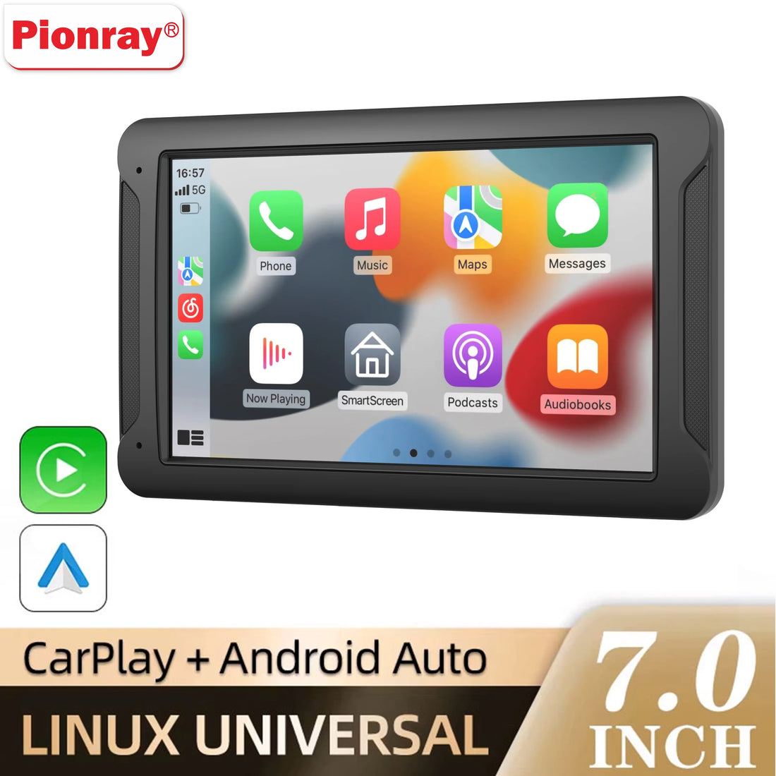 7 inch HD Wireless CarPlay Screen for Car with touchscreen