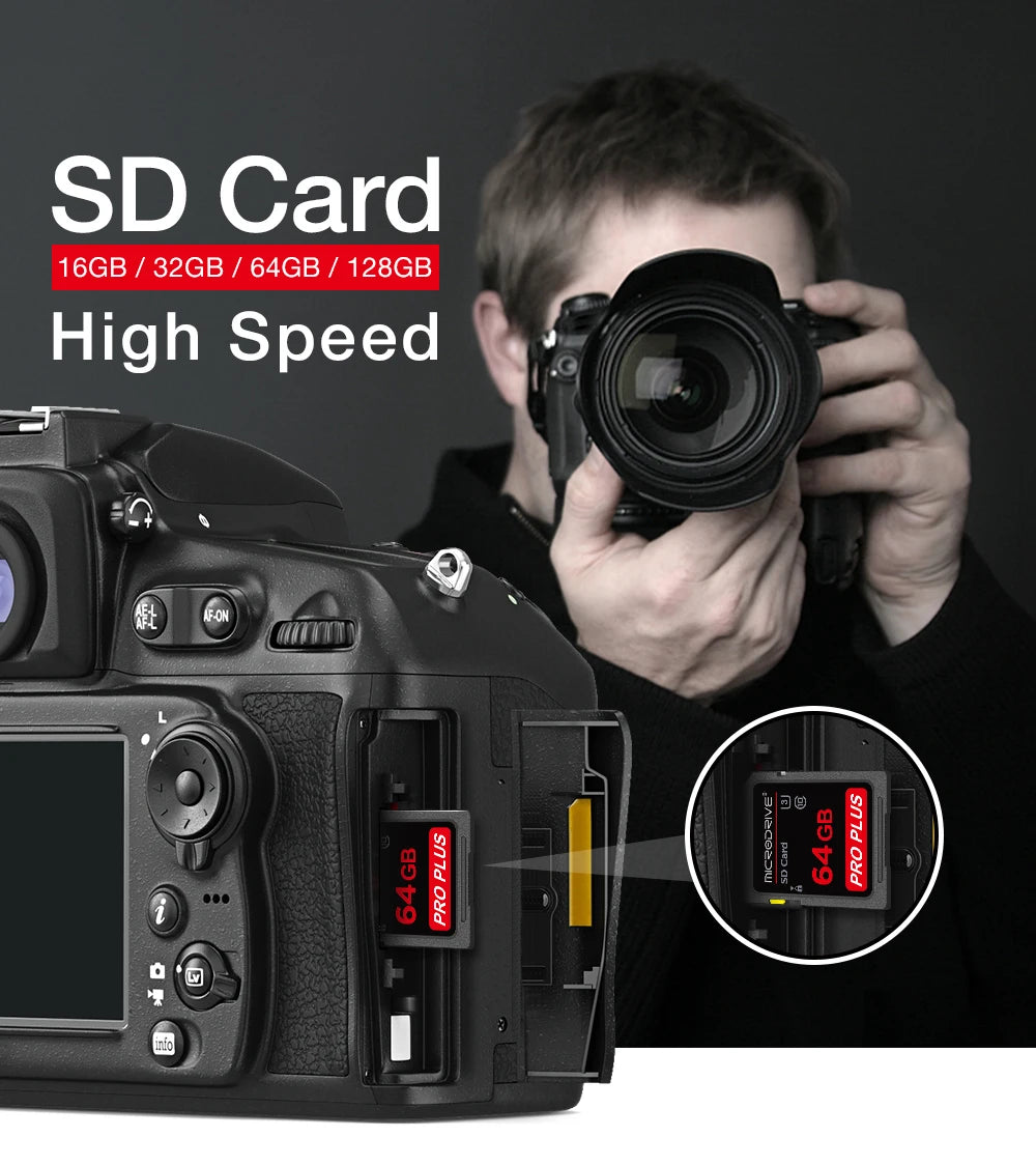 Standard Class 10 SD Card high-speed memory