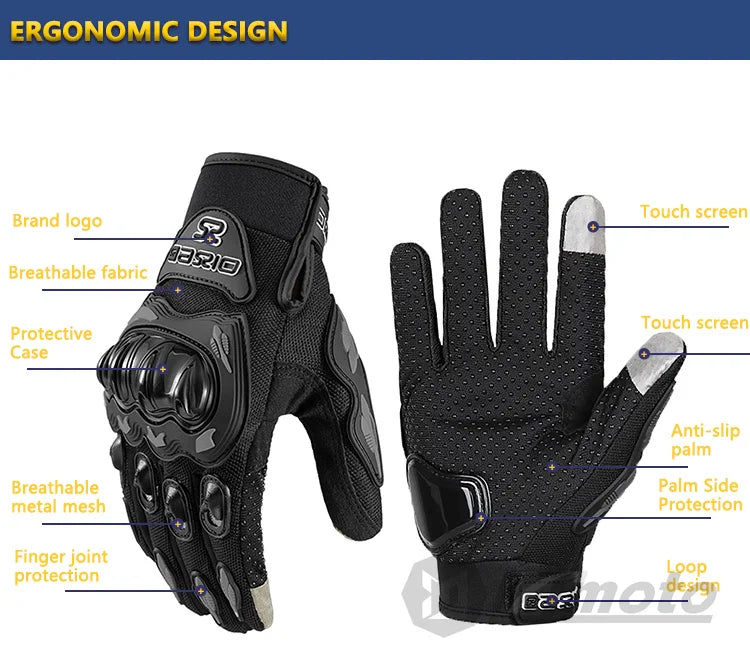 SUOMY Motorcycle Gloves full finger waterproof